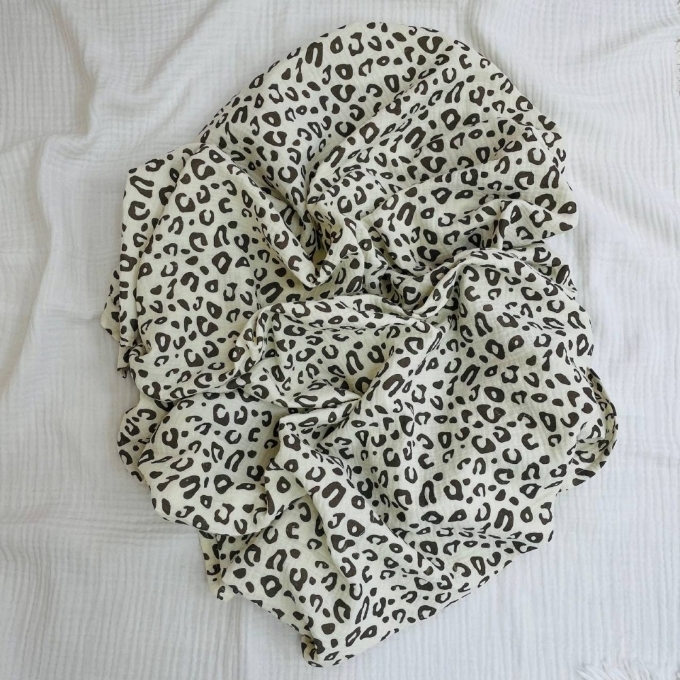 Paturica din muselina pentru bebelusi – Leopard (3)